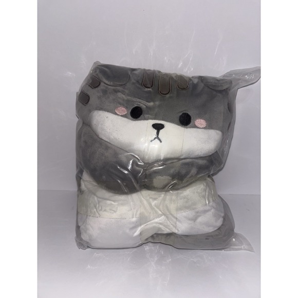 Achwishap Other - Achwishap Weighted Grey Cat Stuffed Animal 3lbs NEW